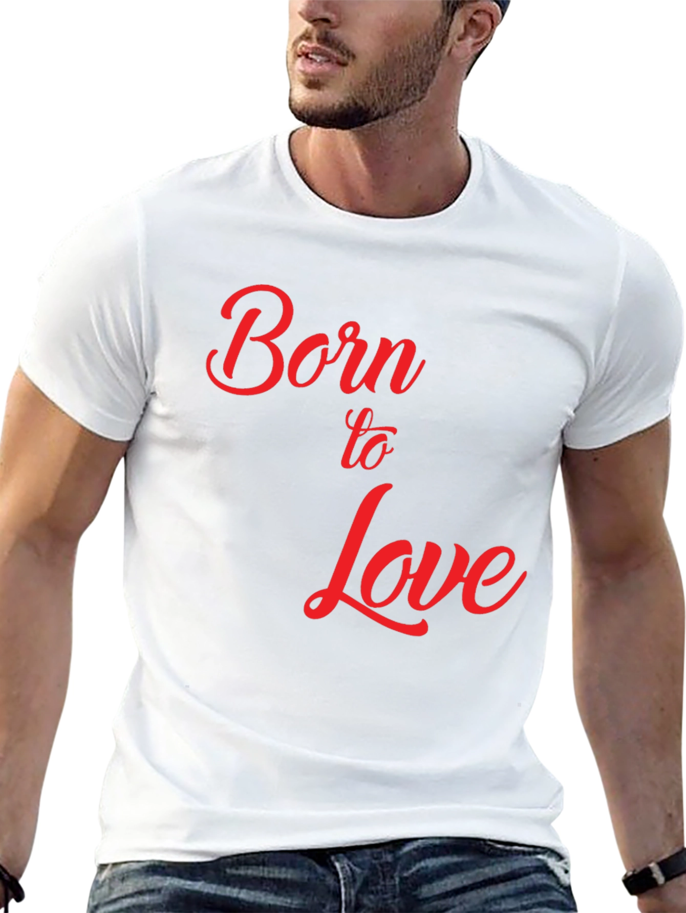 Born to Love Graphic T-Shirt - Black