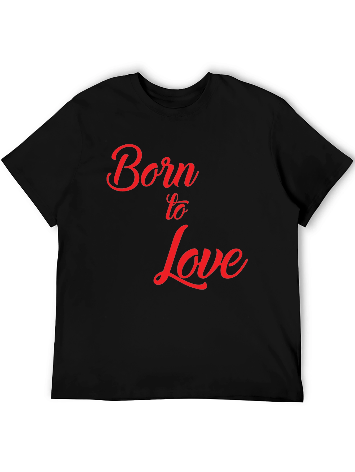 Born to Love Graphic T-Shirt - Black