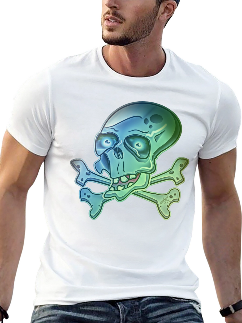 Skull and Crossbones Graphic T-Shirt