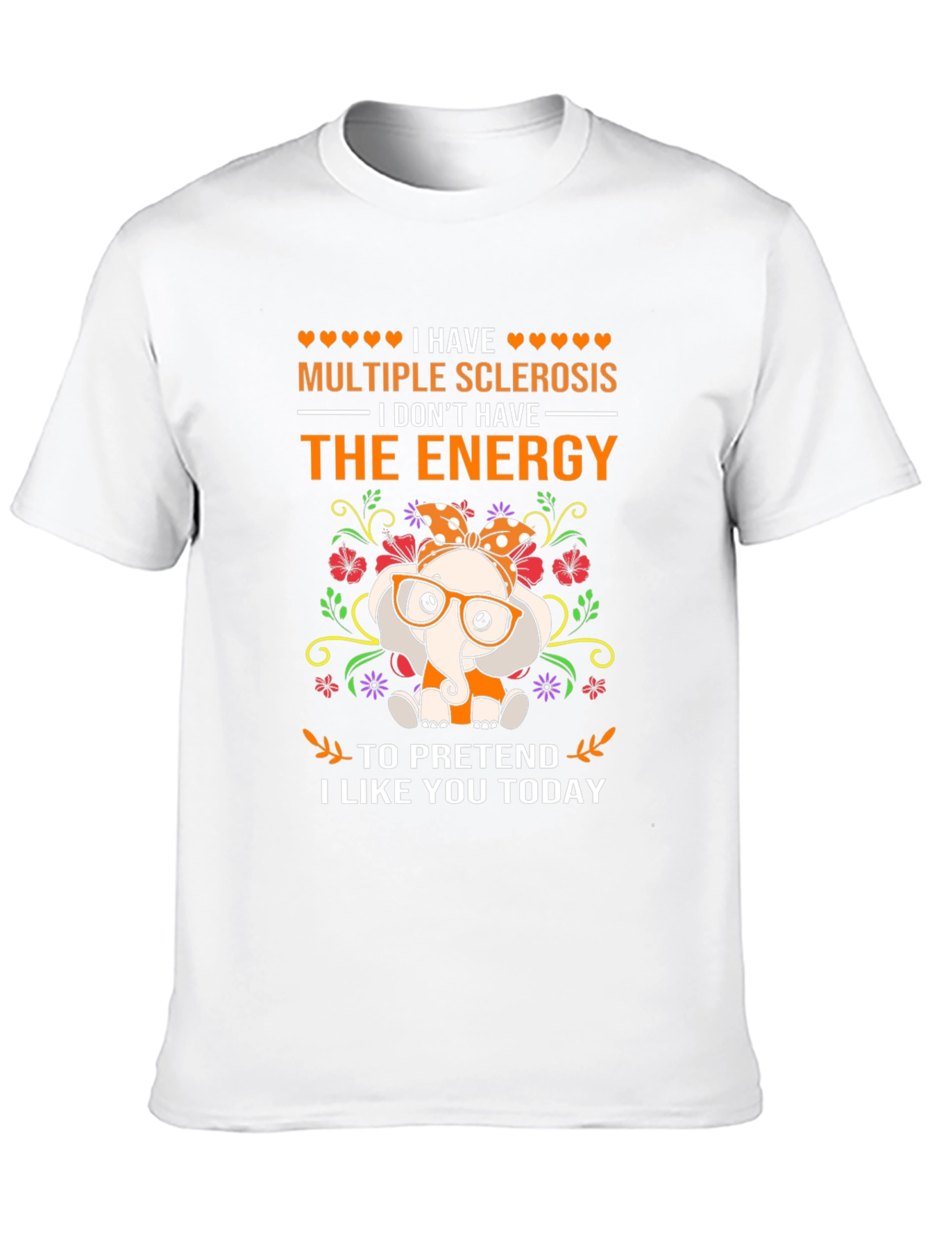 Multiple Sclerosis Awareness Elephant T-Shirt
