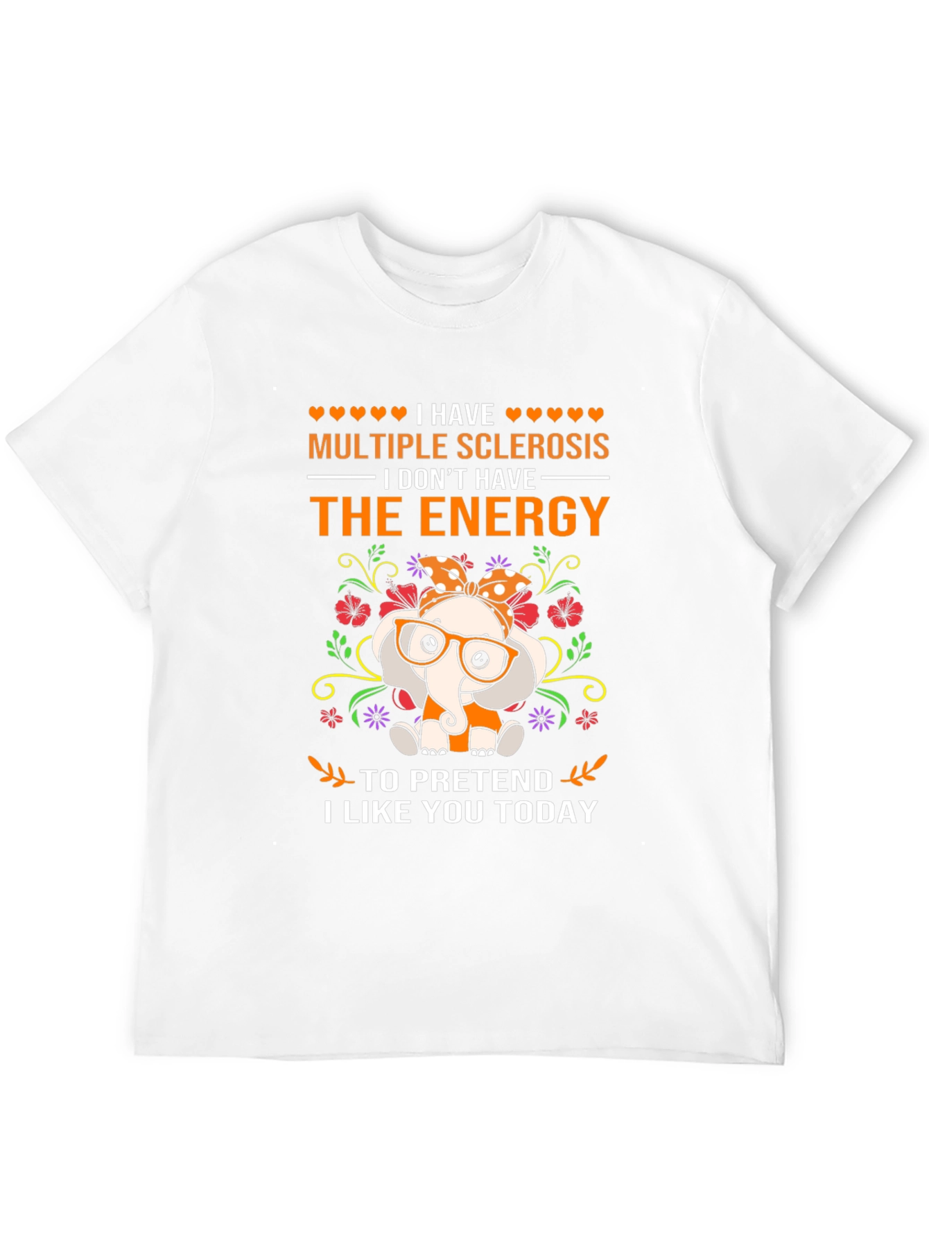 Multiple Sclerosis Awareness Elephant T-Shirt