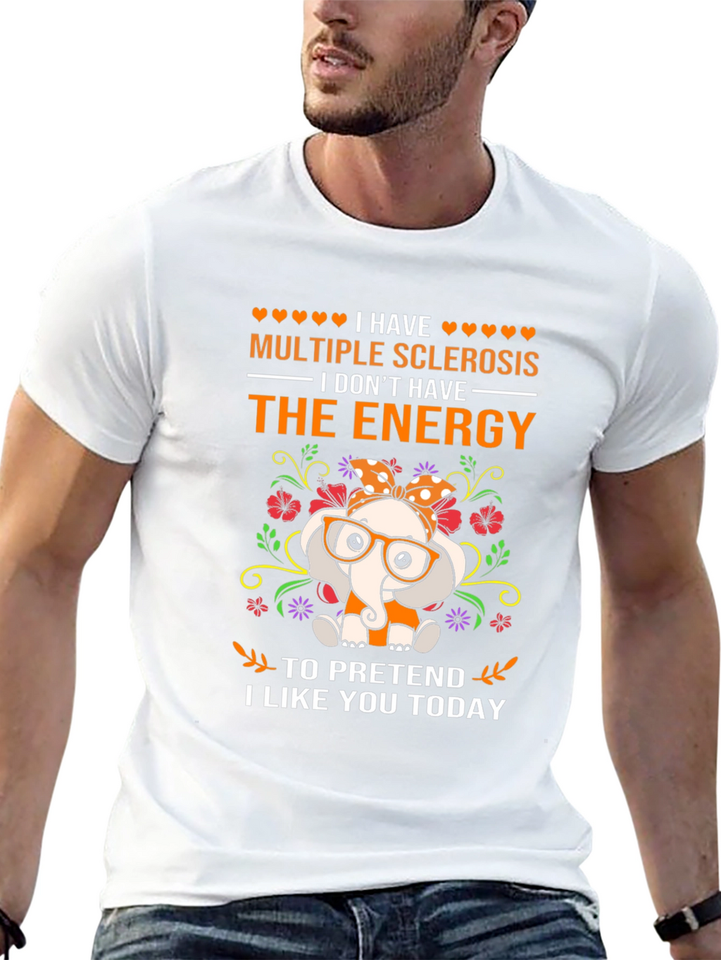 Multiple Sclerosis Awareness Elephant T-Shirt