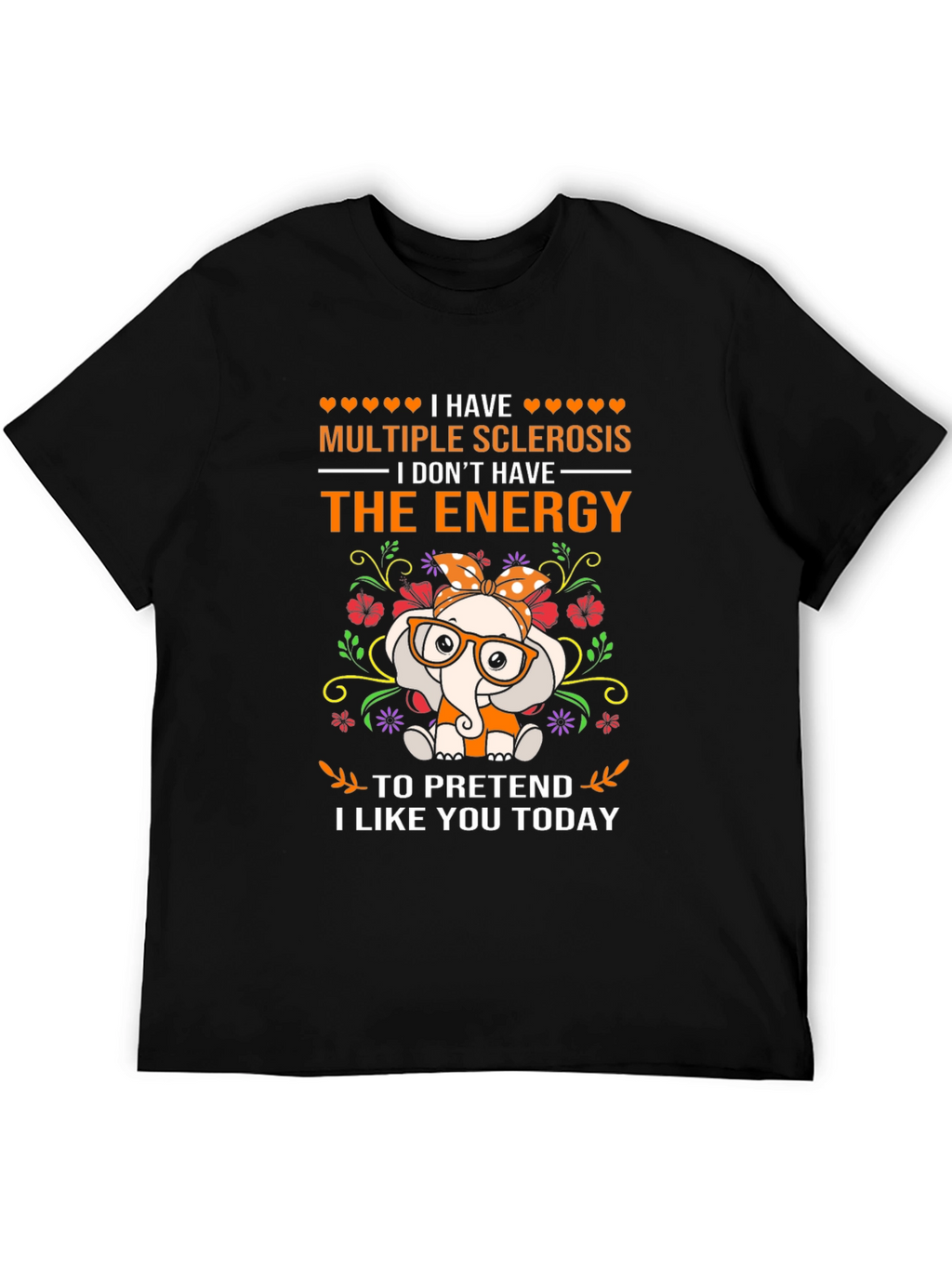 Multiple Sclerosis Awareness Elephant T-Shirt