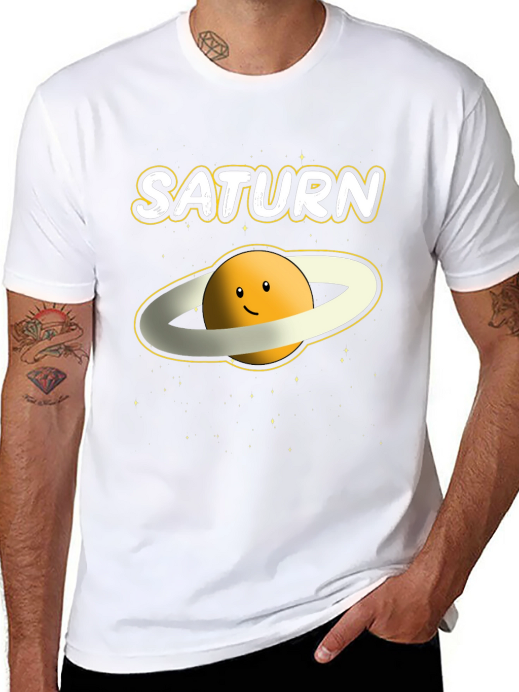 Saturn Planet Graphic T-Shirt - Outer Space Tee