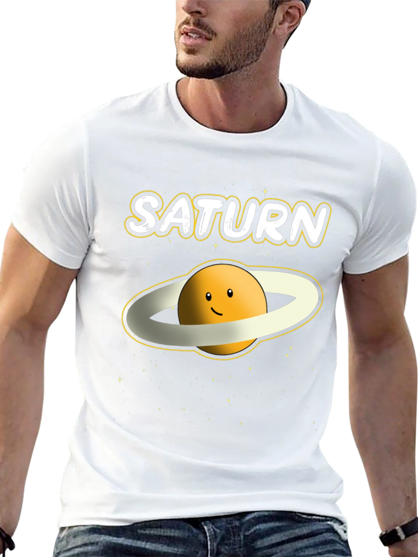 Saturn Planet Graphic T-Shirt - Outer Space Tee