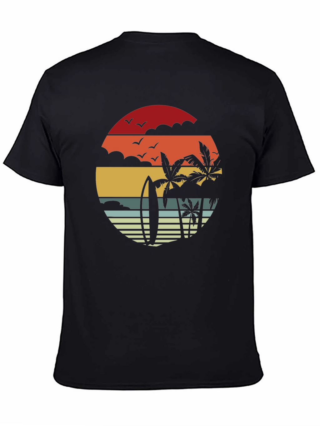 Retro Sunset Beach T-Shirt