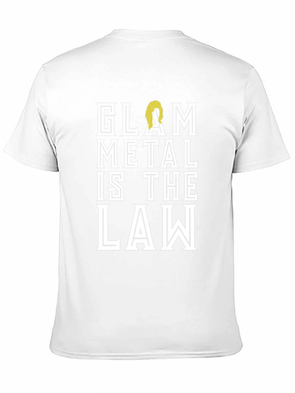 Glam Metal is the Law Black Graphic Tee Shirt