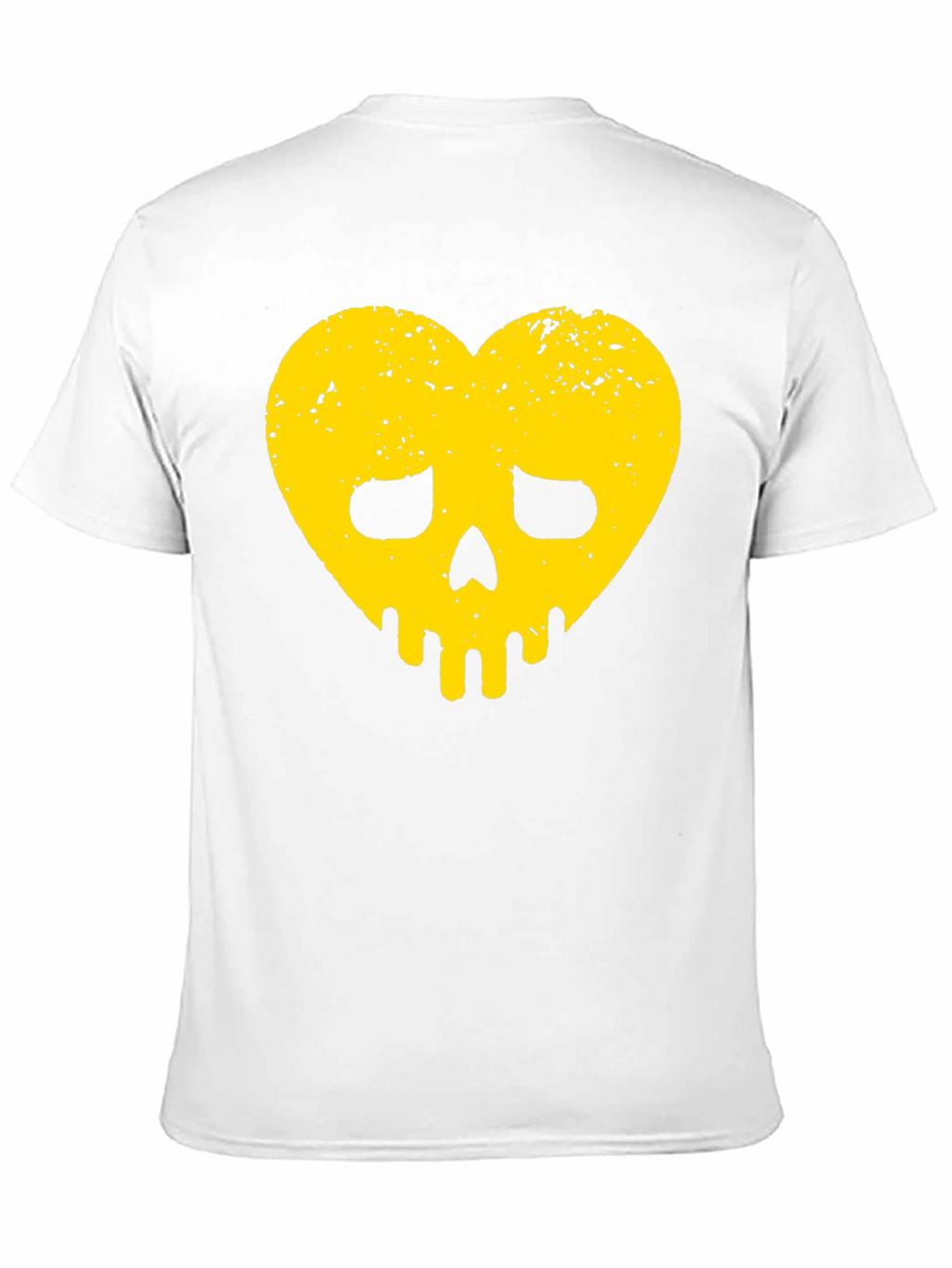 Heart Skull Graphic Tee - Black