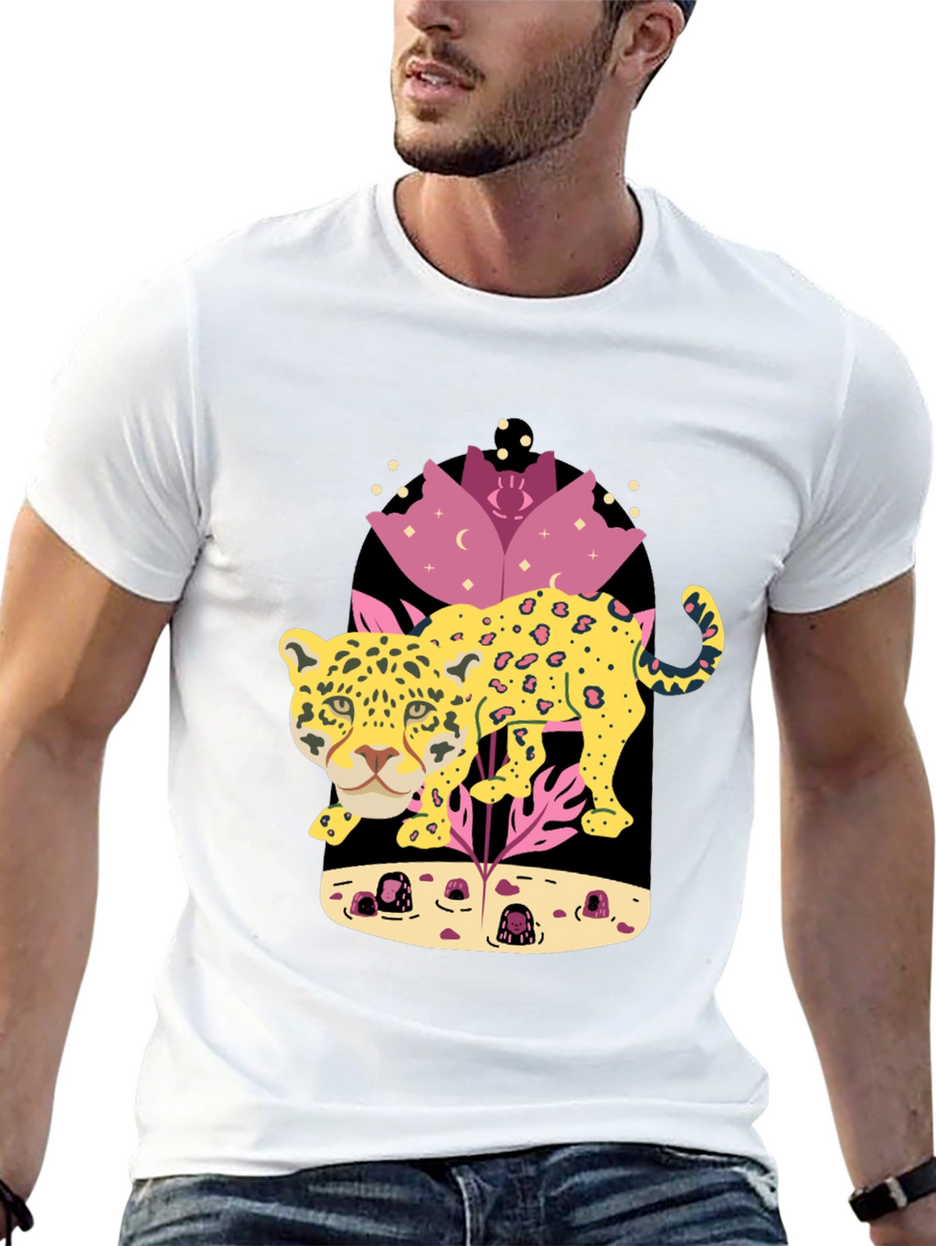Leopard Graphic T-Shirt - Unique Animal Design