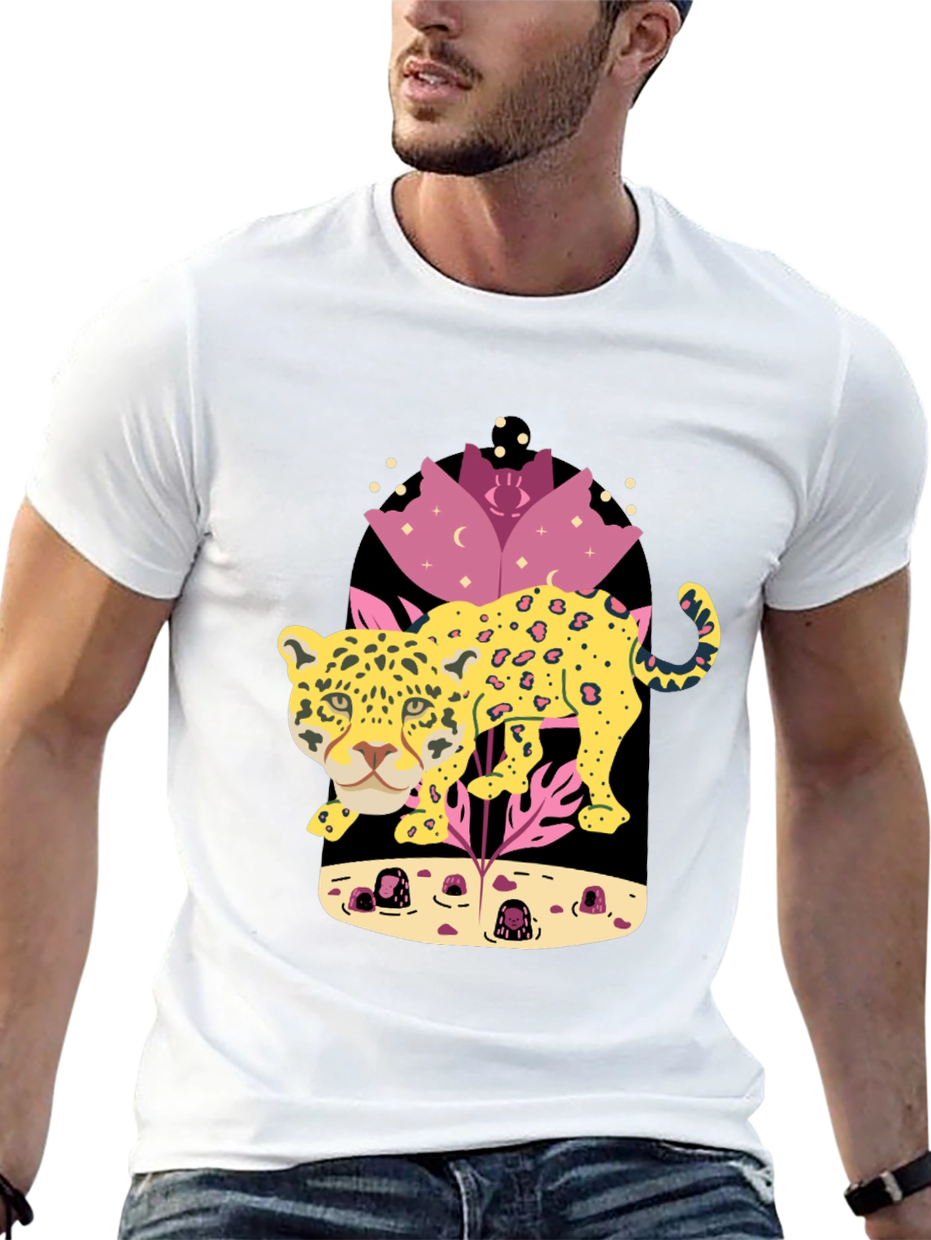 Leopard Graphic T-Shirt - Unique Animal Design