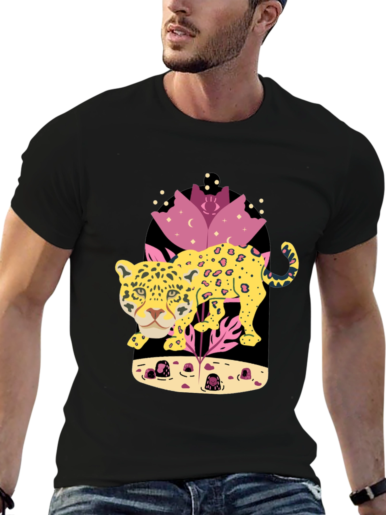 Leopard Graphic T-Shirt - Unique Animal Design
