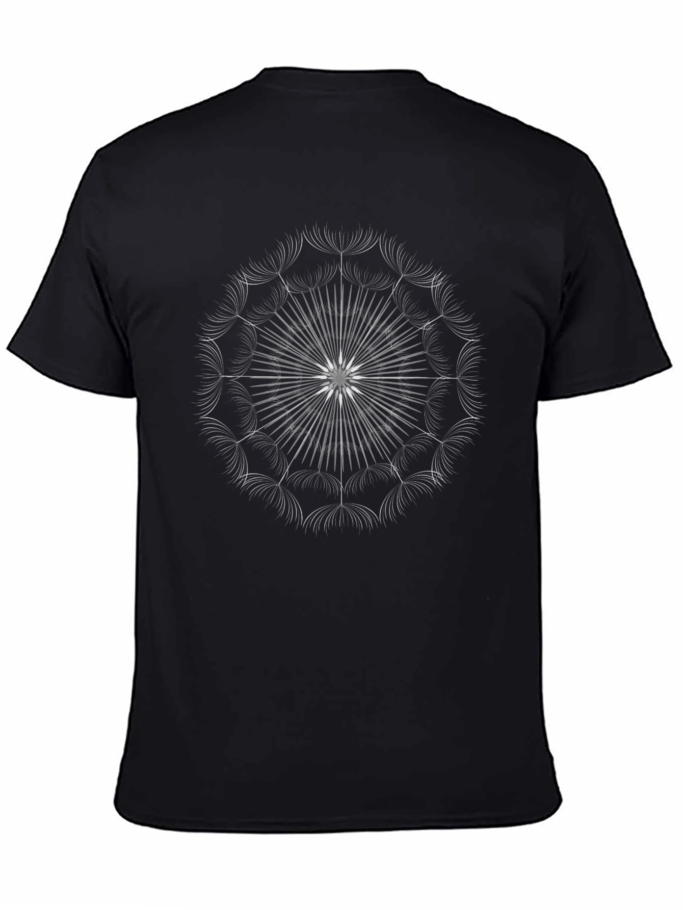 Dandelion Graphic Black T-Shirt