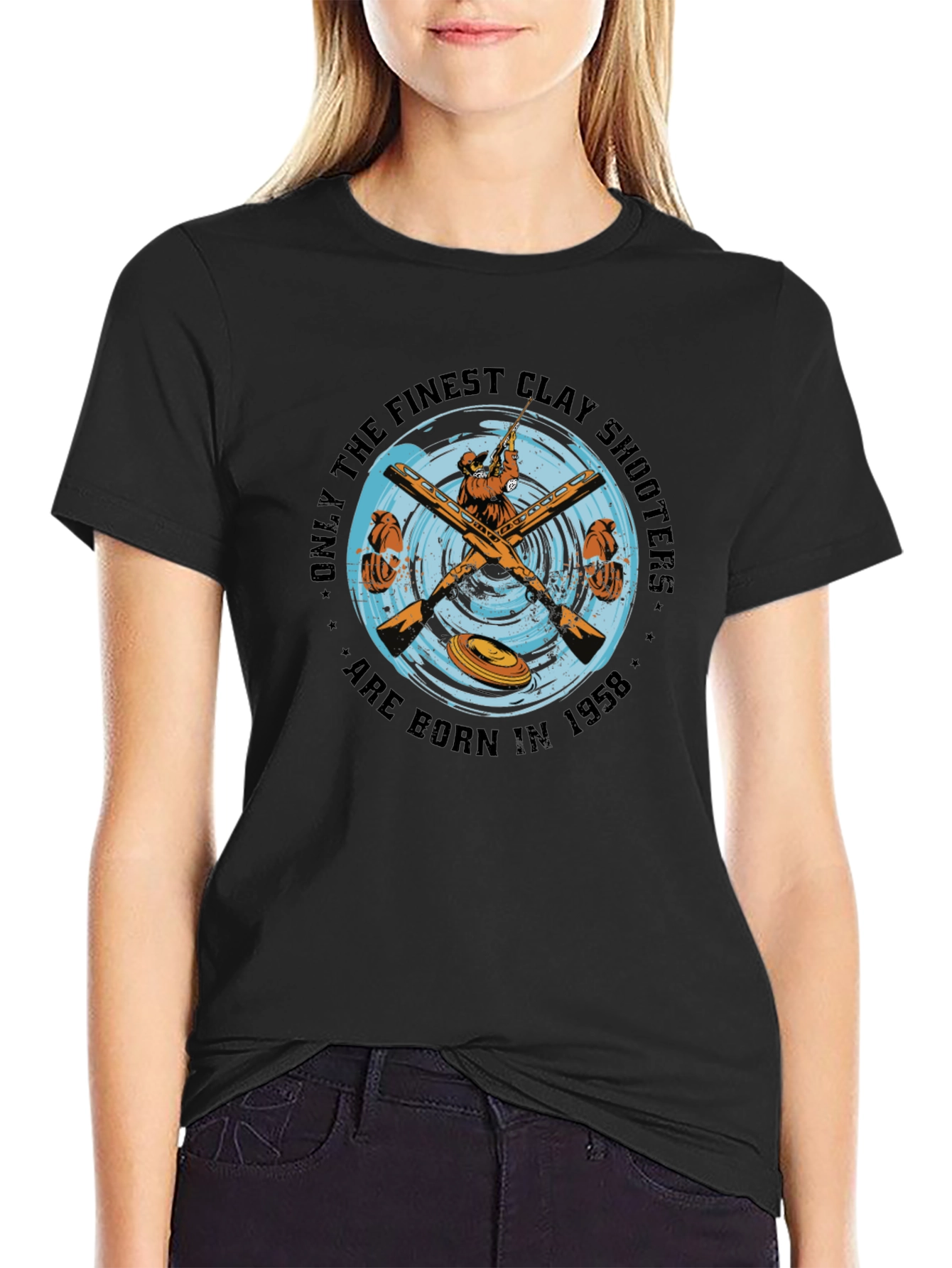 Finest Clay Shooters T-Shirt - Born in 1958