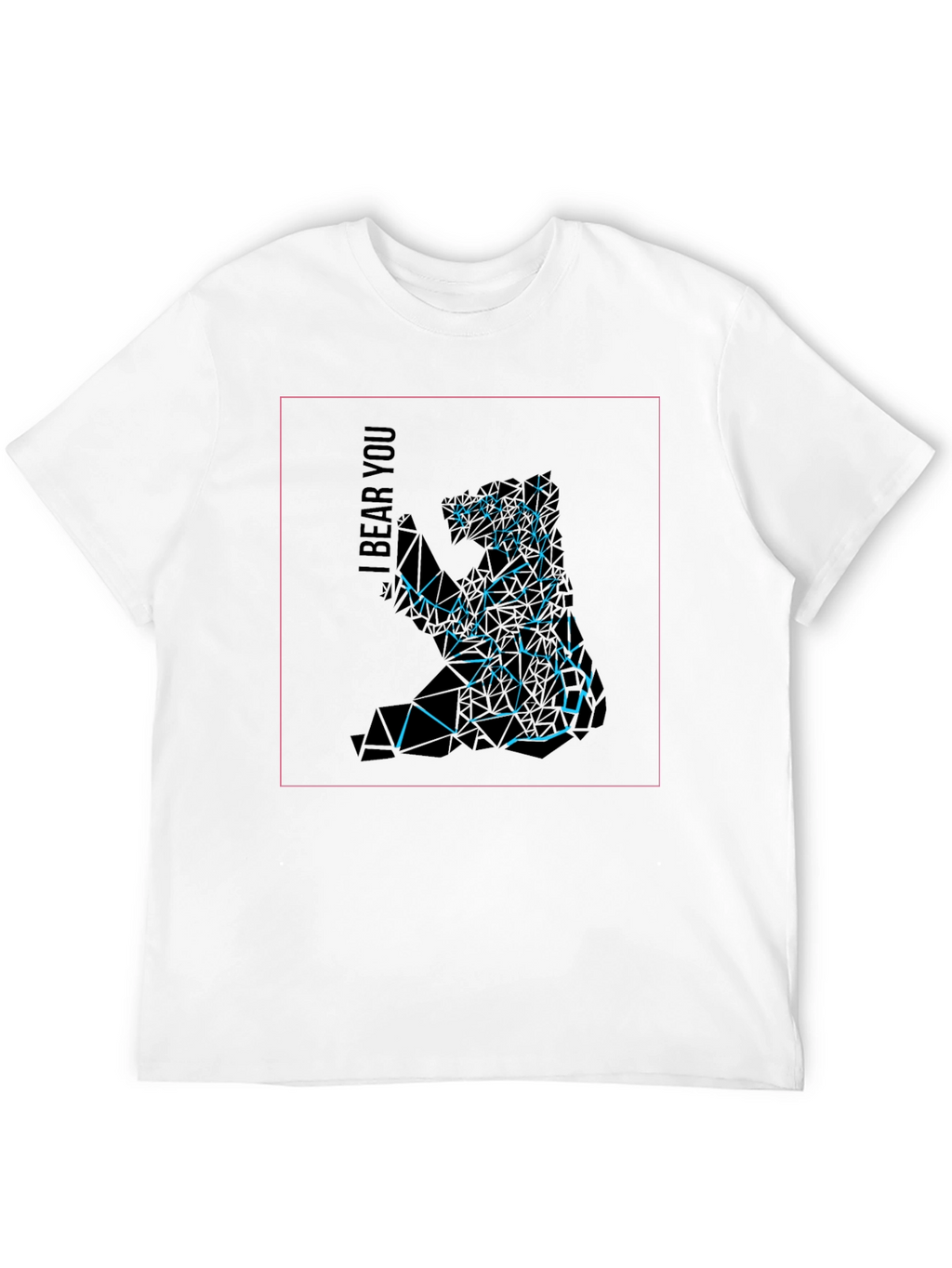 Abstract Geometric Bear Graphic Tee
