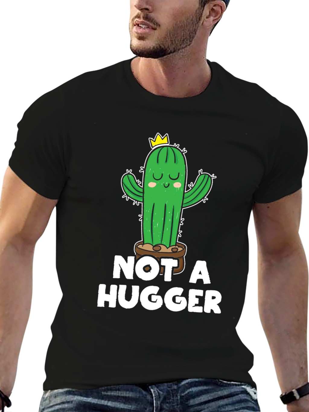 Not a Hugger Cactus T-Shirt - Unisex