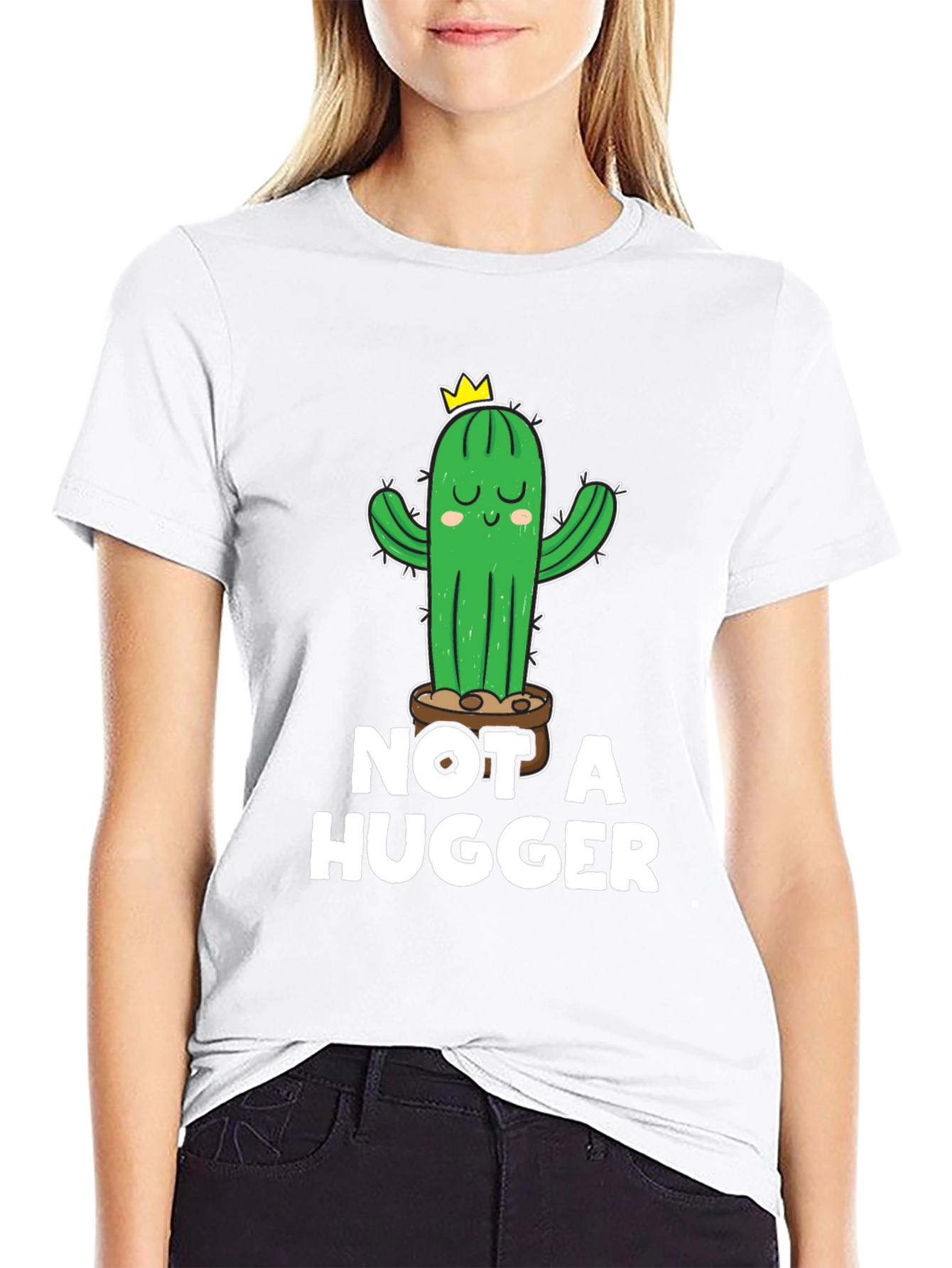 Not a Hugger Cactus T-Shirt - Unisex