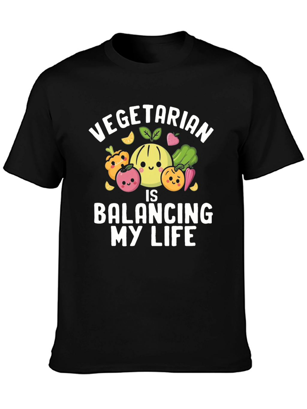 Vegetarian Balancing My Life T-Shirt