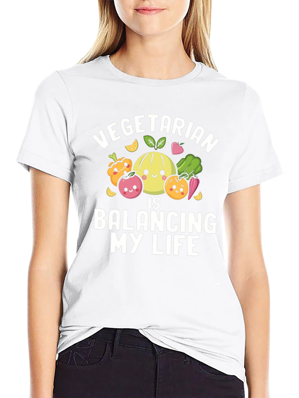 Vegetarian Balancing My Life T-Shirt