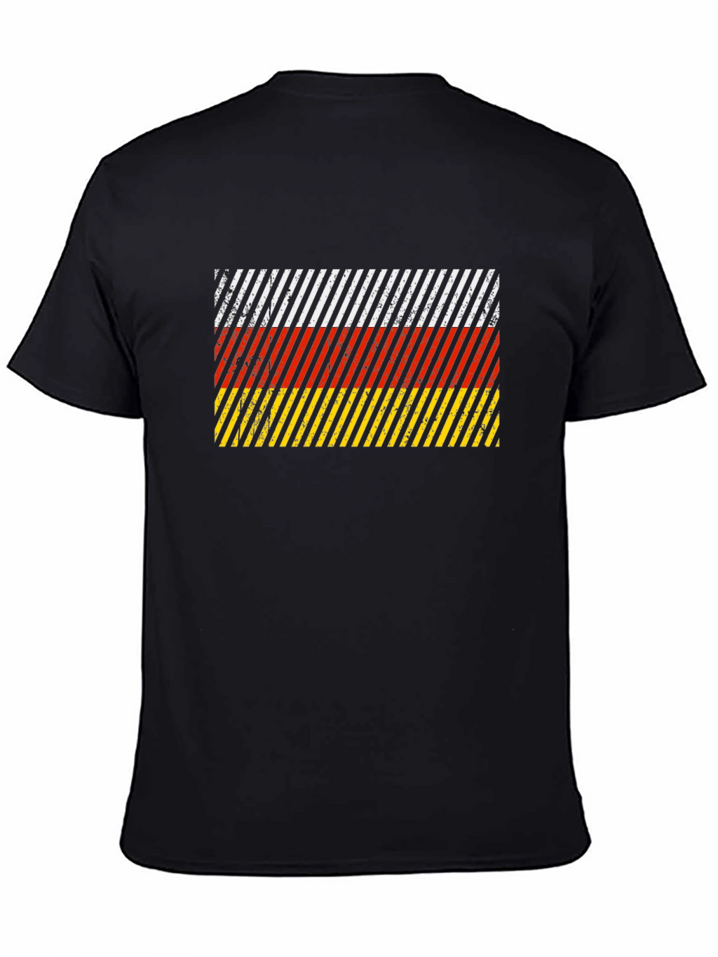 German Flag Inspired Striped T-Shirt
