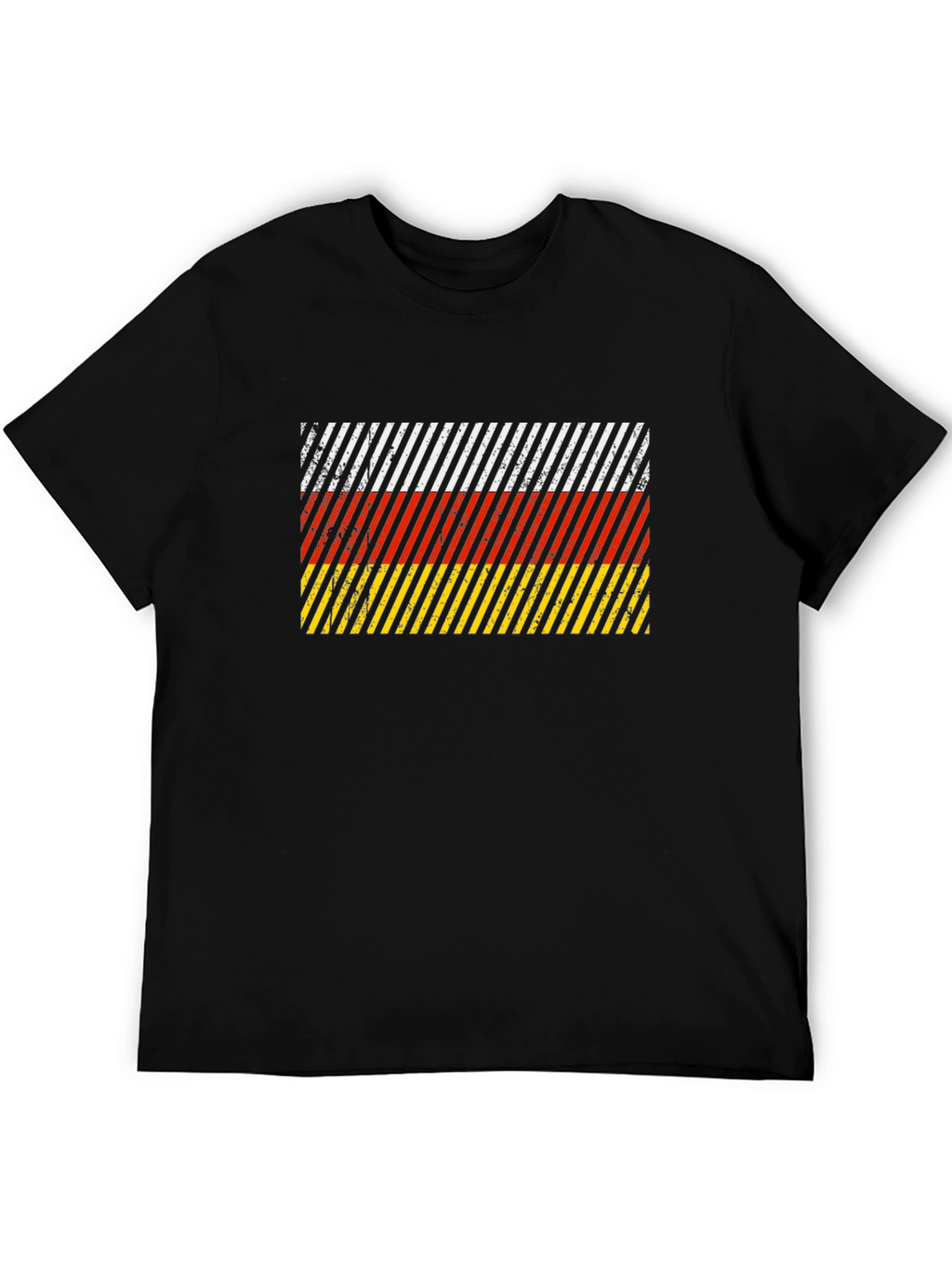 German Flag Inspired Striped T-Shirt
