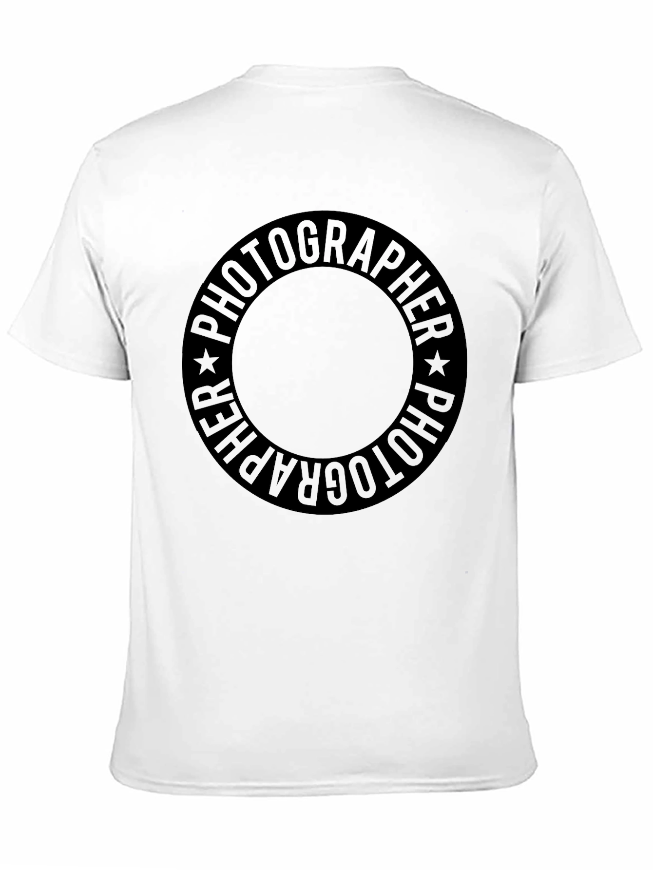 Photographer Circle Graphic Black T-Shirt