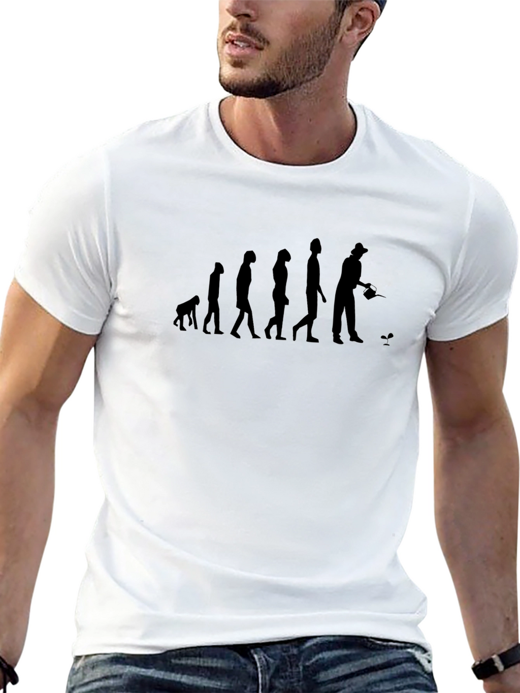 Gardener Evolution T-Shirt - Black Cotton Tee