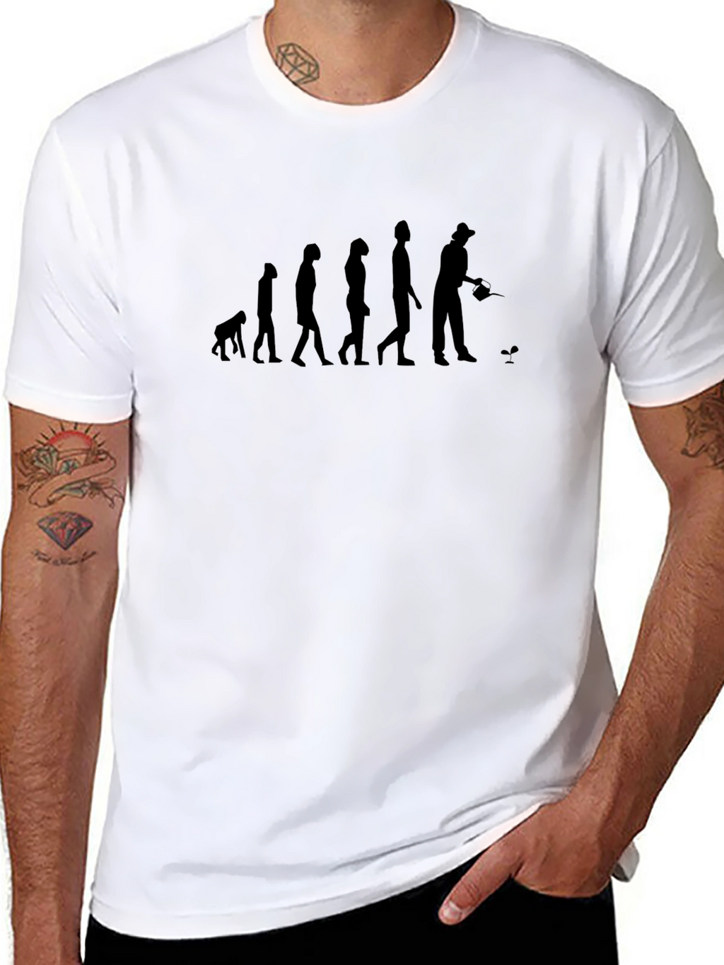 Gardener Evolution T-Shirt - Black Cotton Tee