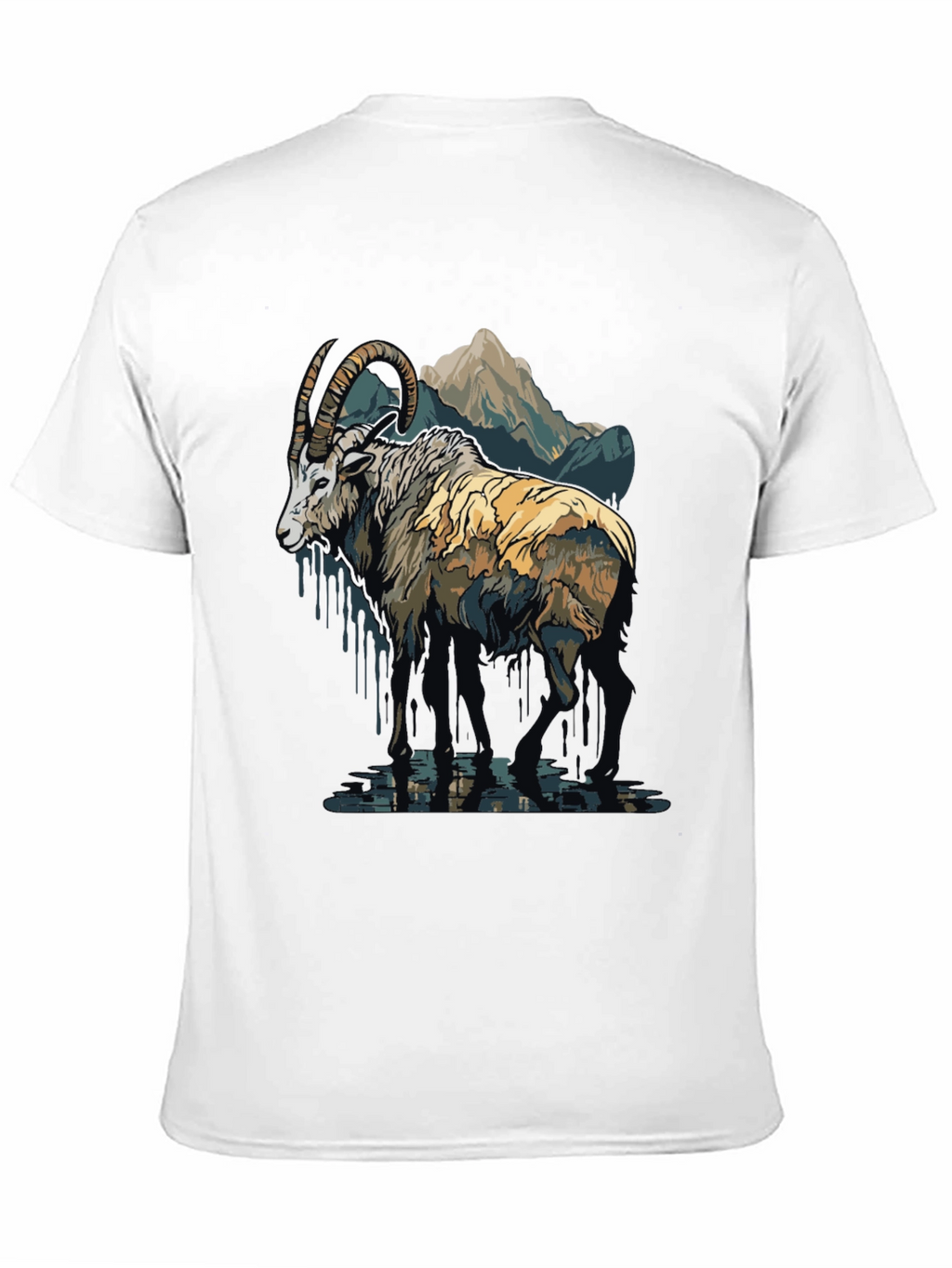 Mountain Ram Graphic Tee - Nature Inspired Design