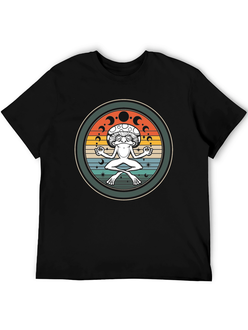 Mushroom Meditating Graphic Tee