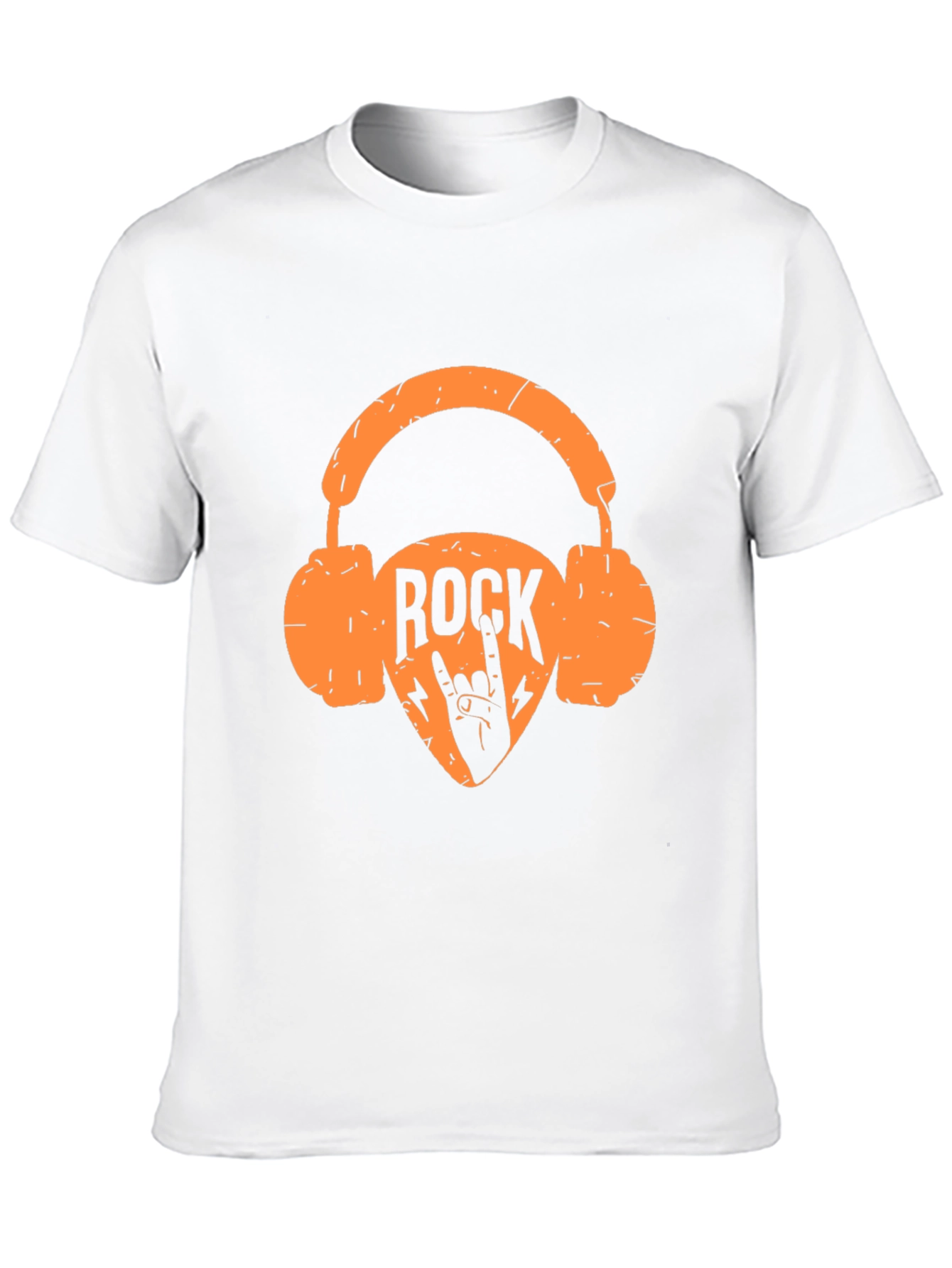 Rock Music Headphones Graphic Tee - Black T-Shirt