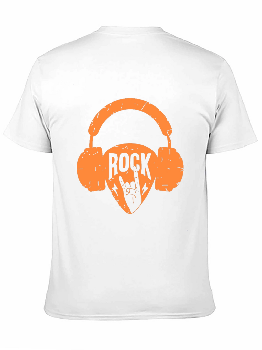 Rock Music Headphones Graphic Tee - Black T-Shirt