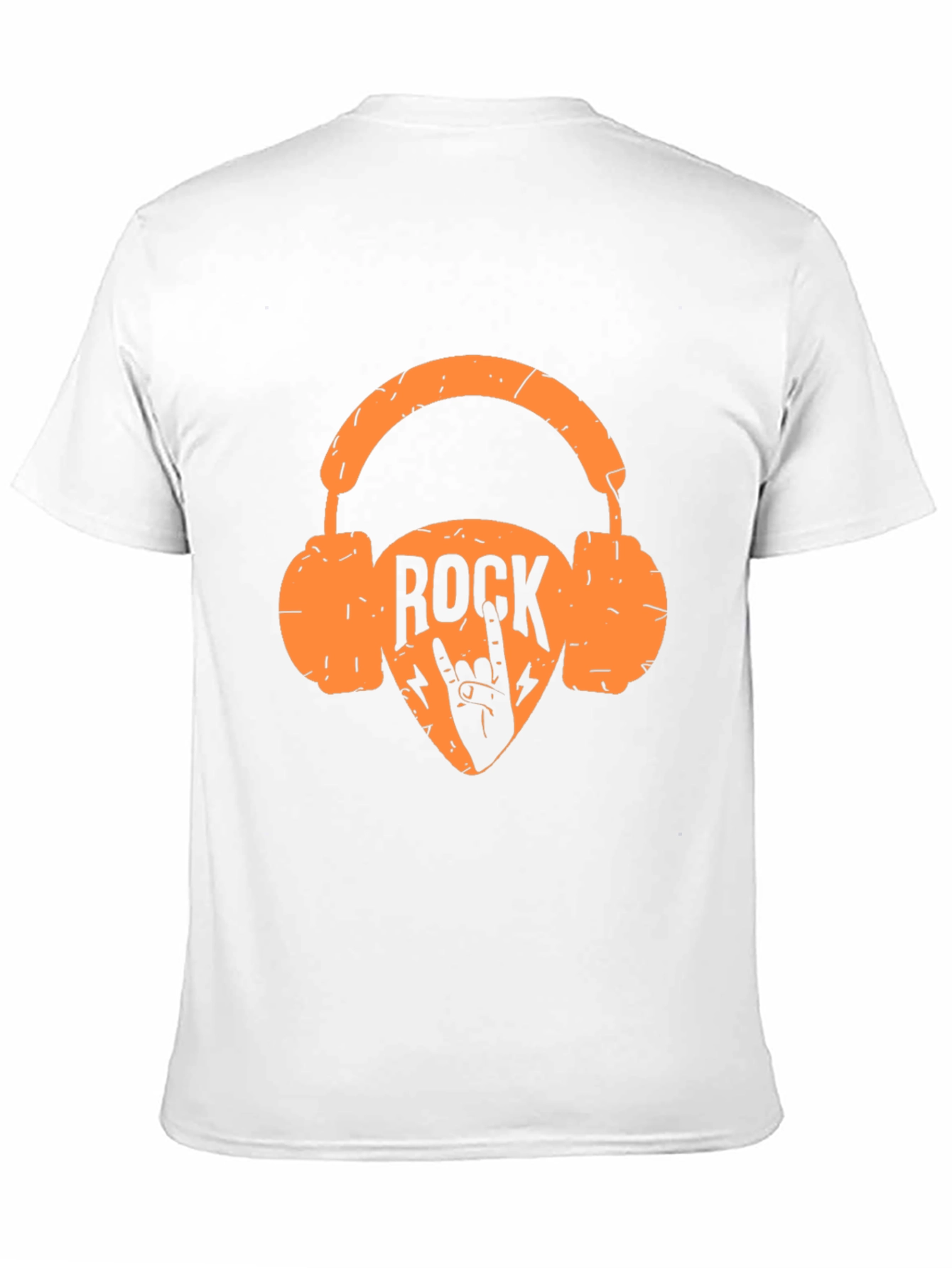 Rock Music Headphones Graphic Tee - Black T-Shirt