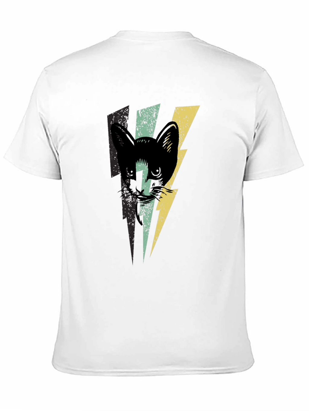 Cat Lightning Bolt Graphic T-Shirt