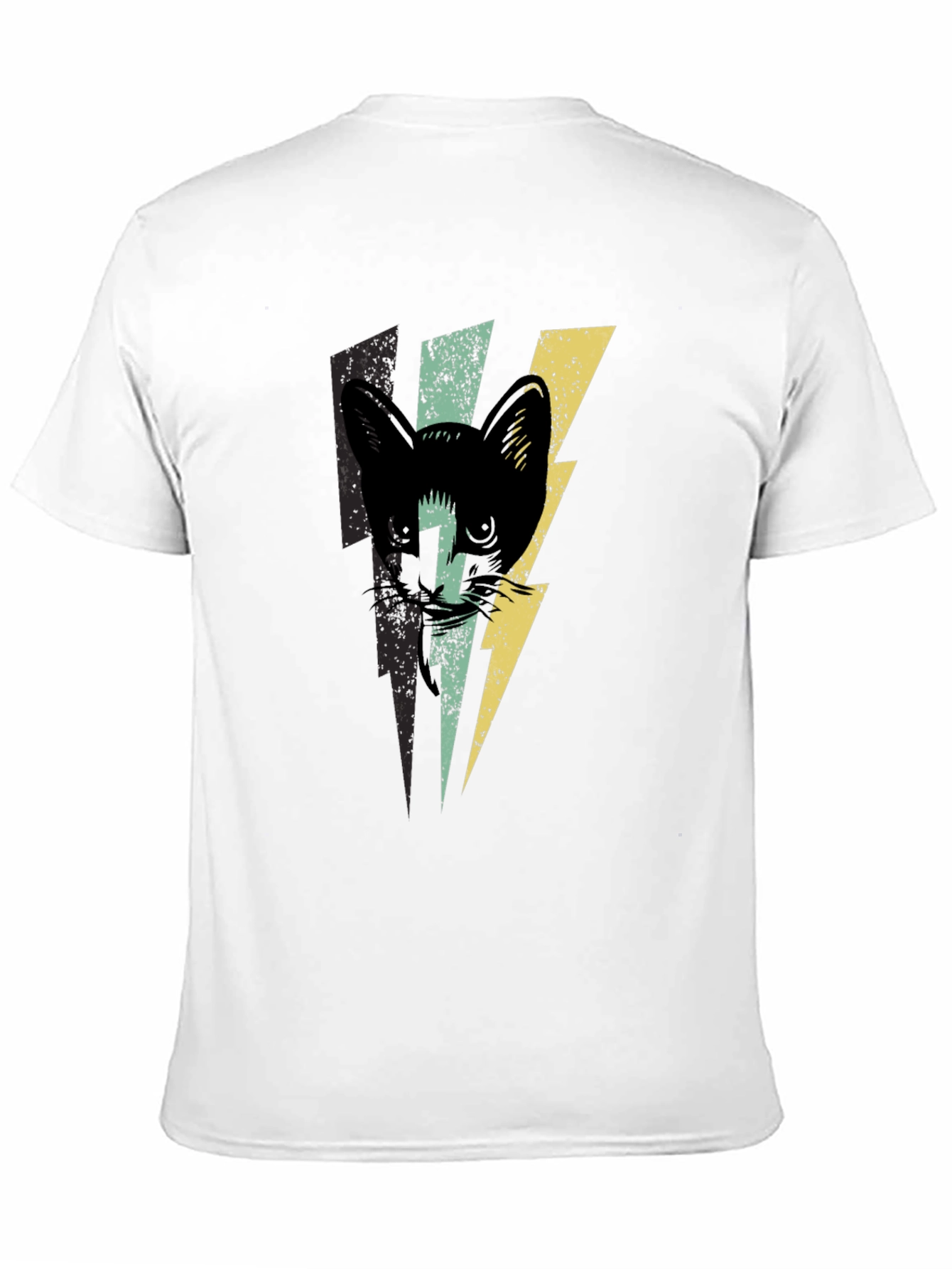 Cat Lightning Bolt Graphic T-Shirt