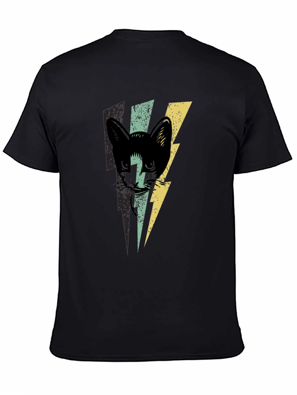 Cat Lightning Bolt Graphic T-Shirt