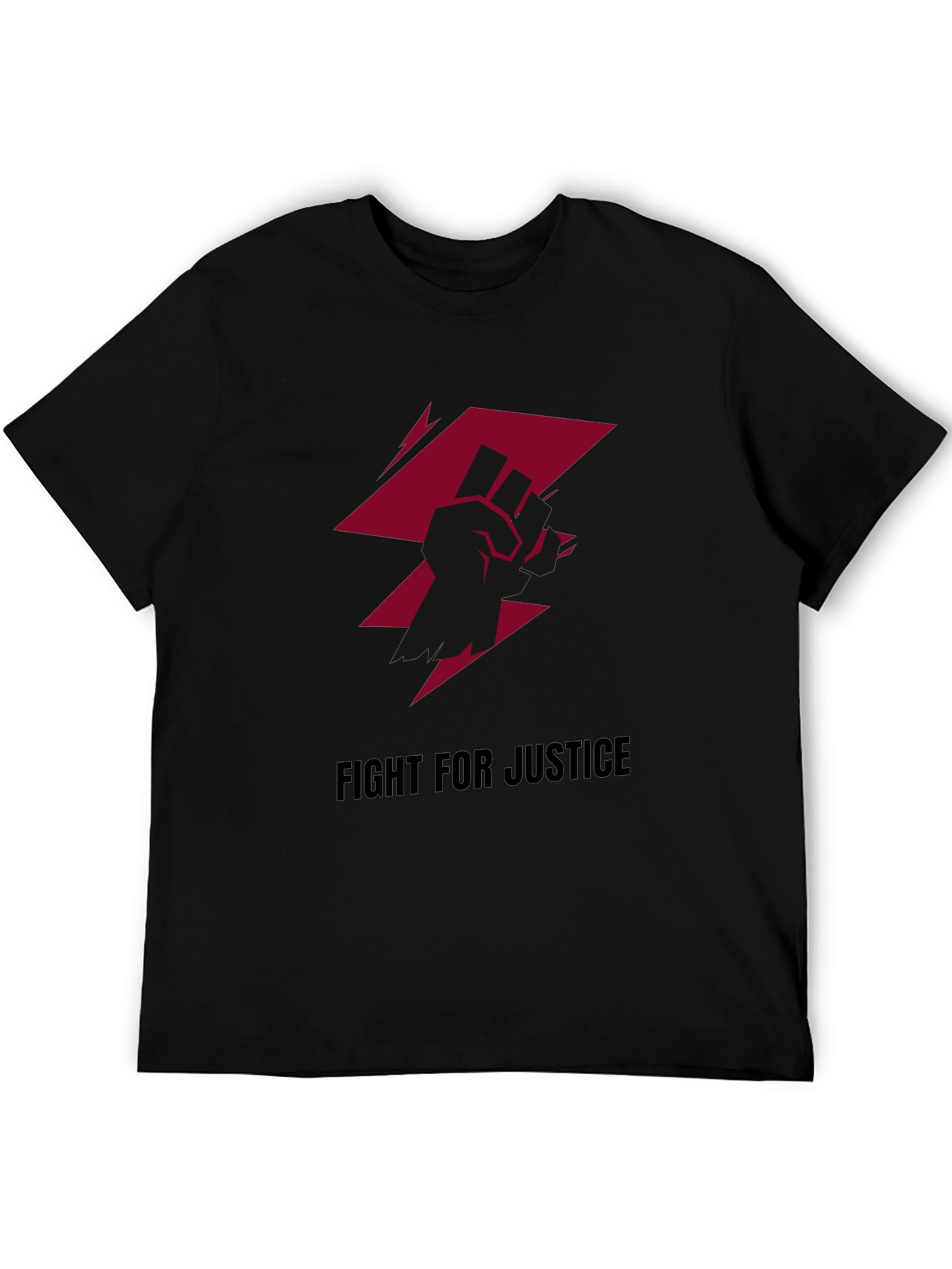 Fight For Justice Graphic Tee - Black