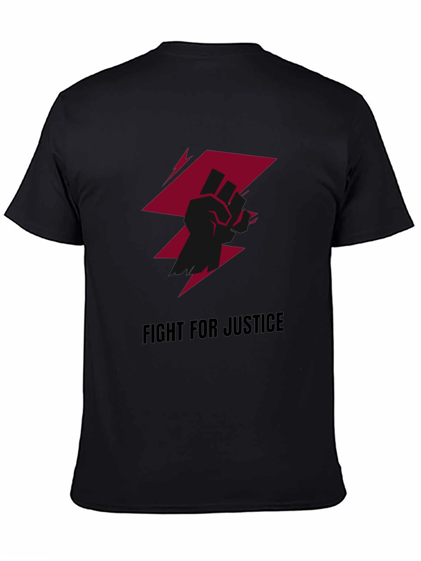 Fight For Justice Graphic Tee - Black