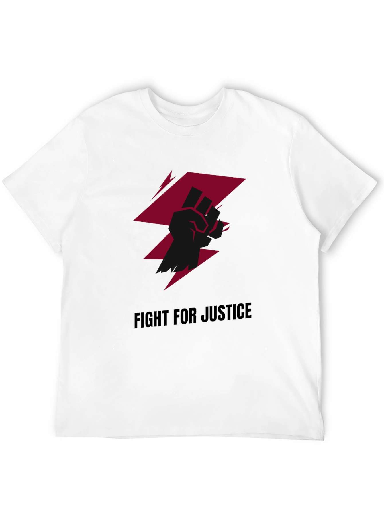 Fight For Justice Graphic Tee - Black