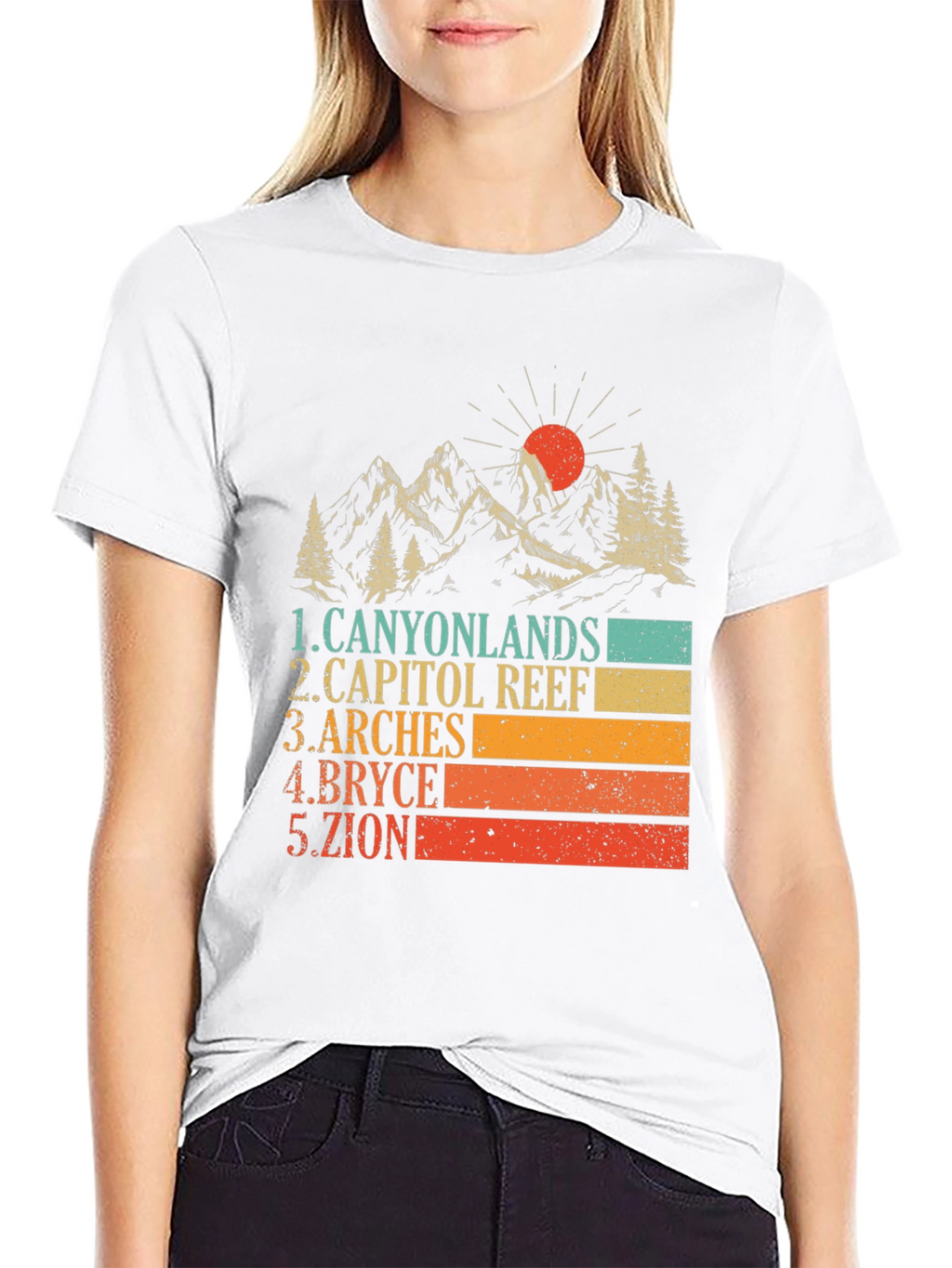 Utah National Parks Retro Graphic T-Shirt