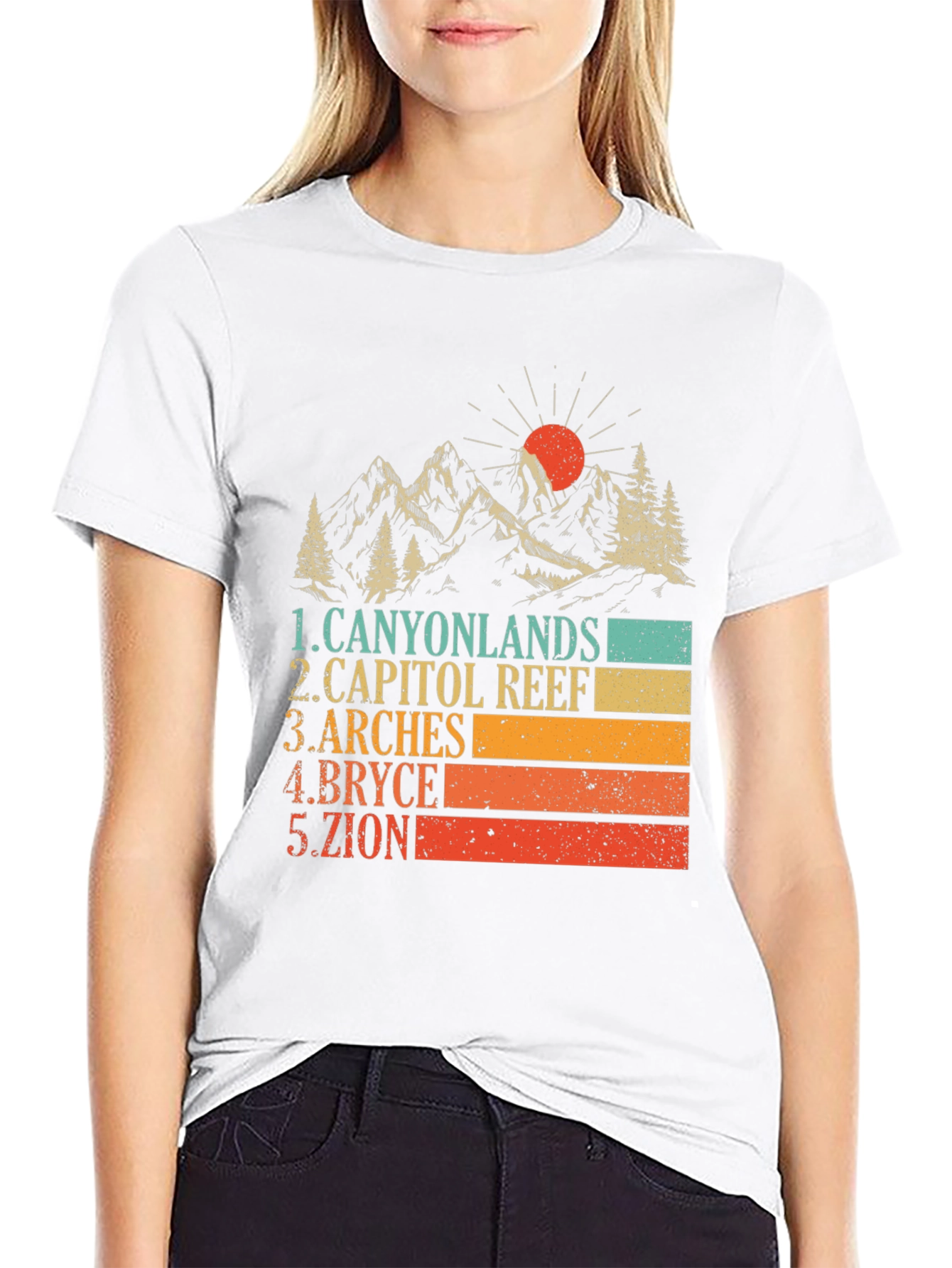 Utah National Parks Retro Graphic T-Shirt