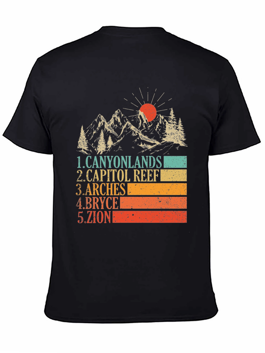 Utah National Parks Retro Graphic T-Shirt