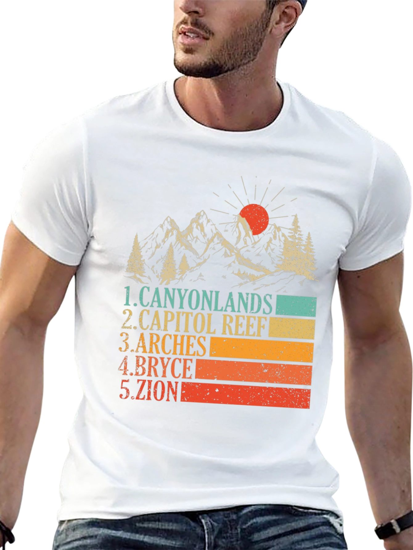 Utah National Parks Retro Graphic T-Shirt