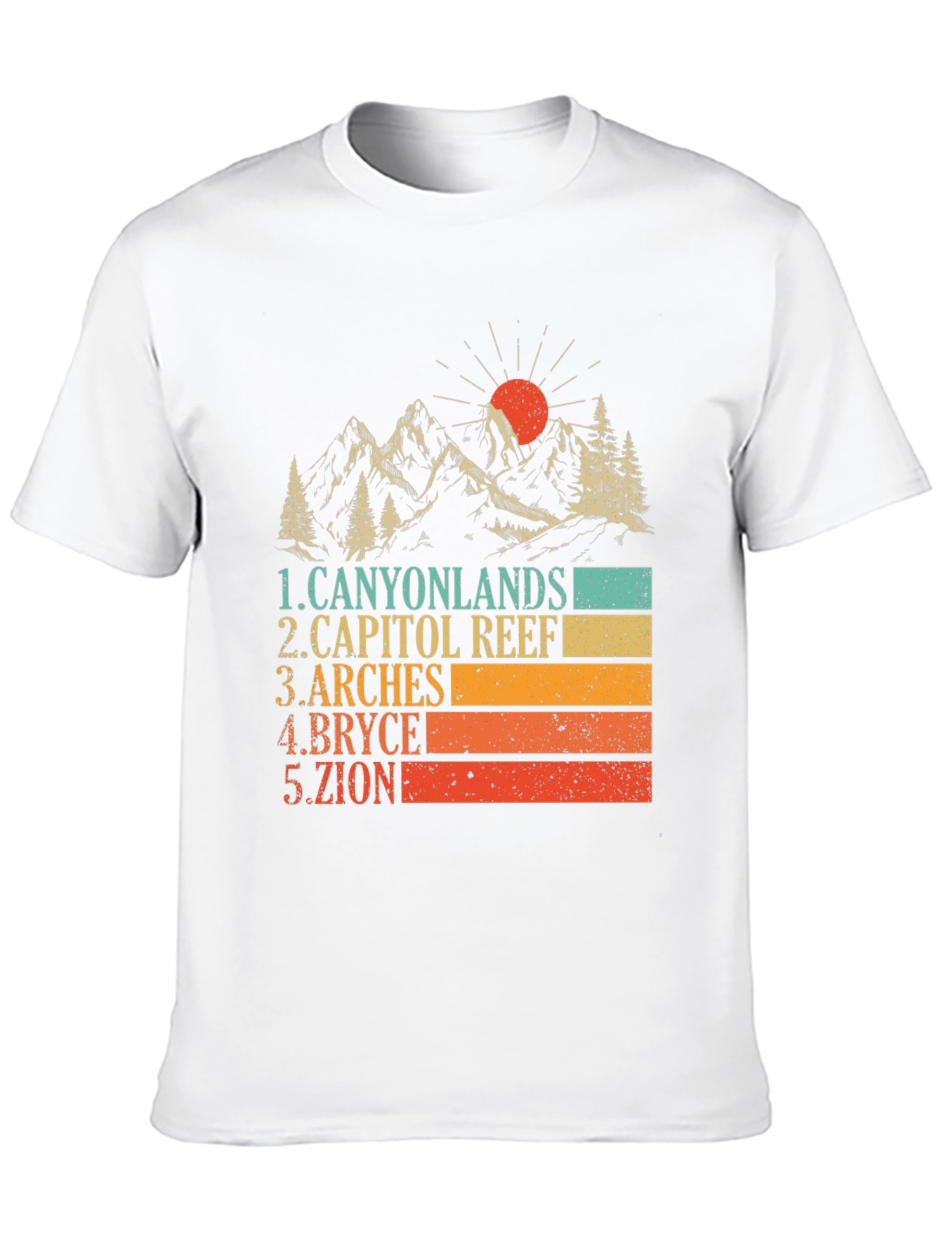 Utah National Parks Retro Graphic T-Shirt