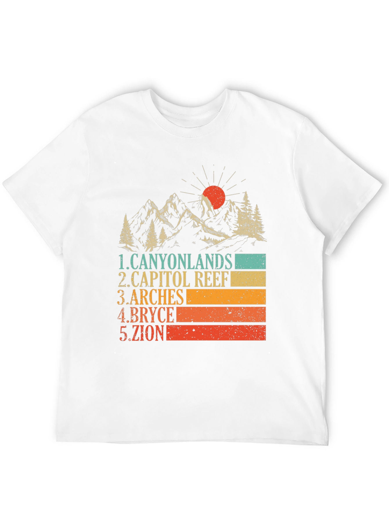 Utah National Parks Retro Graphic T-Shirt