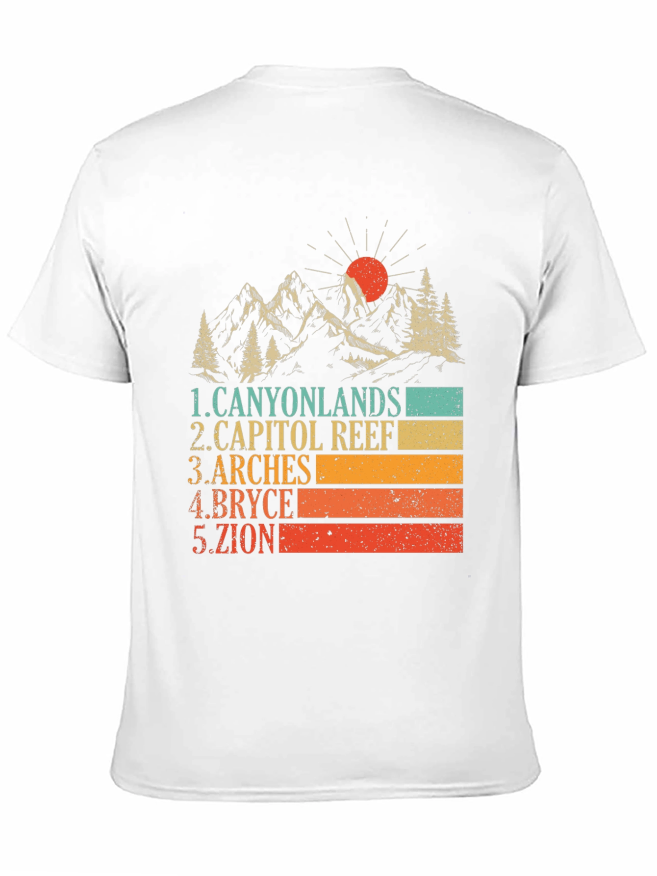 Utah National Parks Retro Graphic T-Shirt