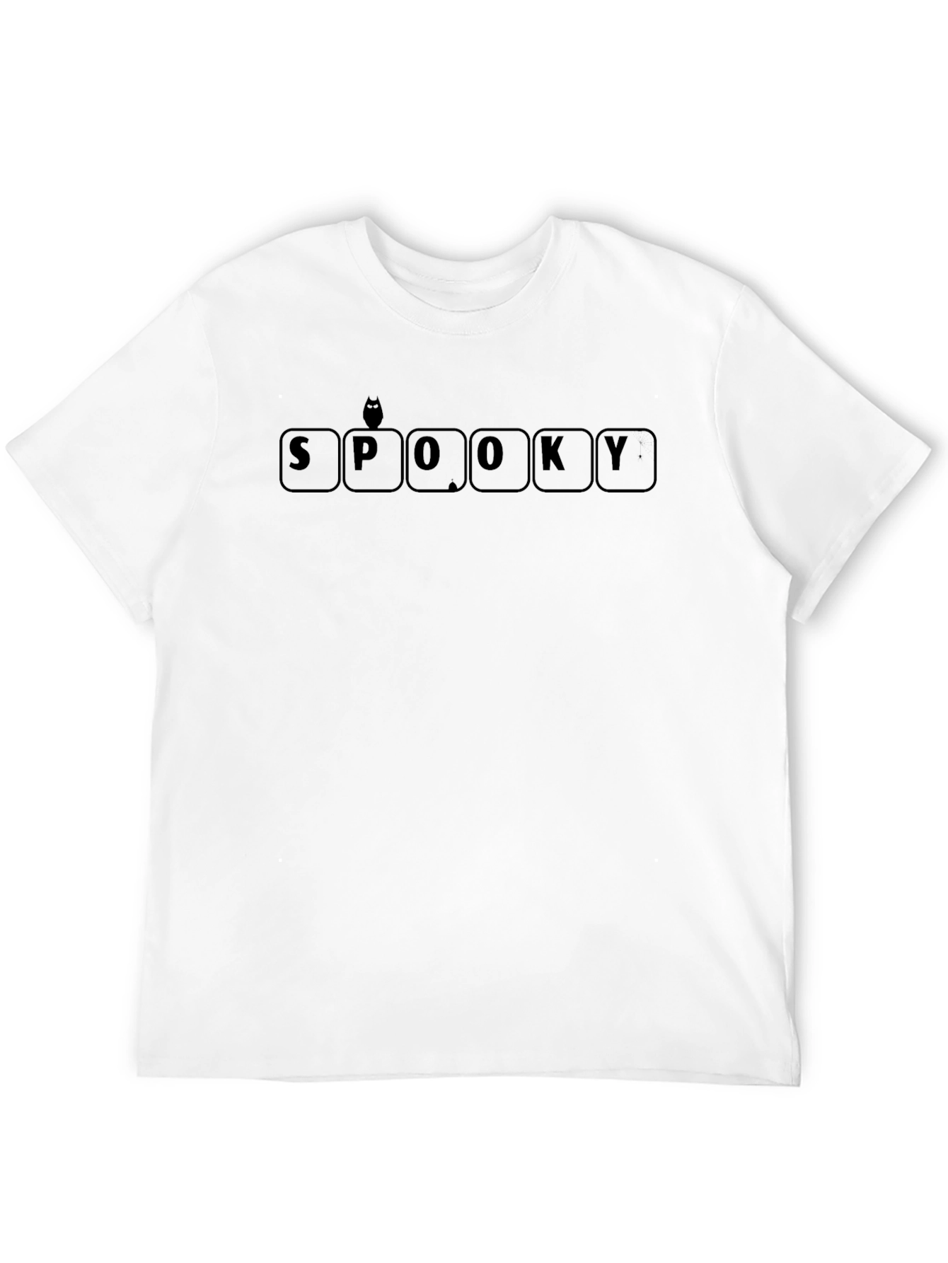 Spooky Owl Graphic T-Shirt - Halloween Style