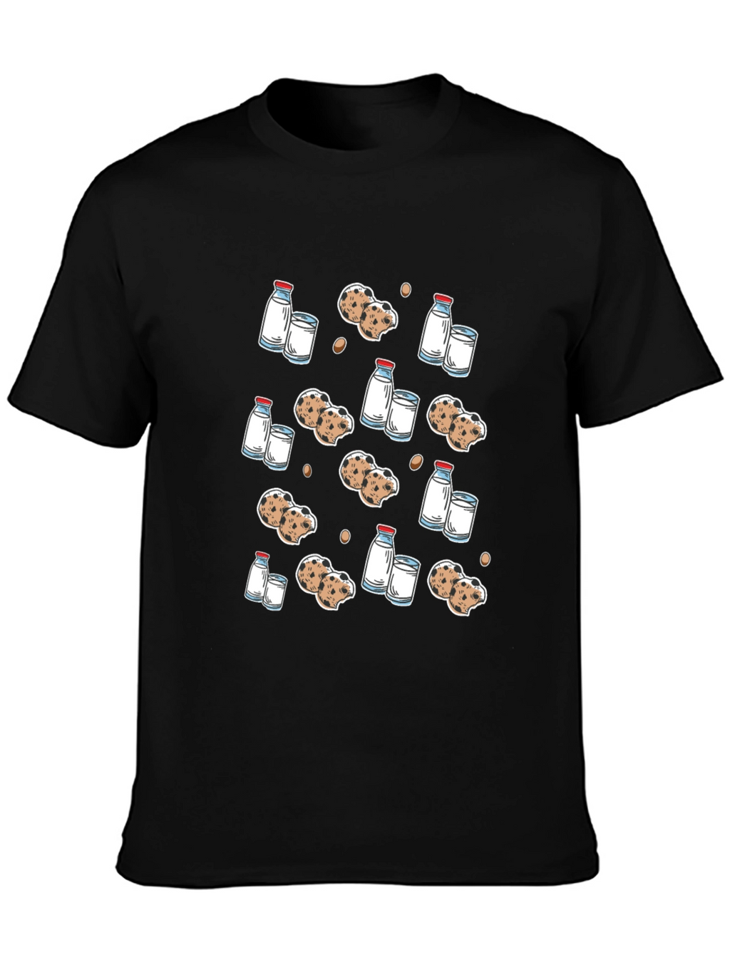 Milk & Cookies Graphic Tee - Black T-Shirt