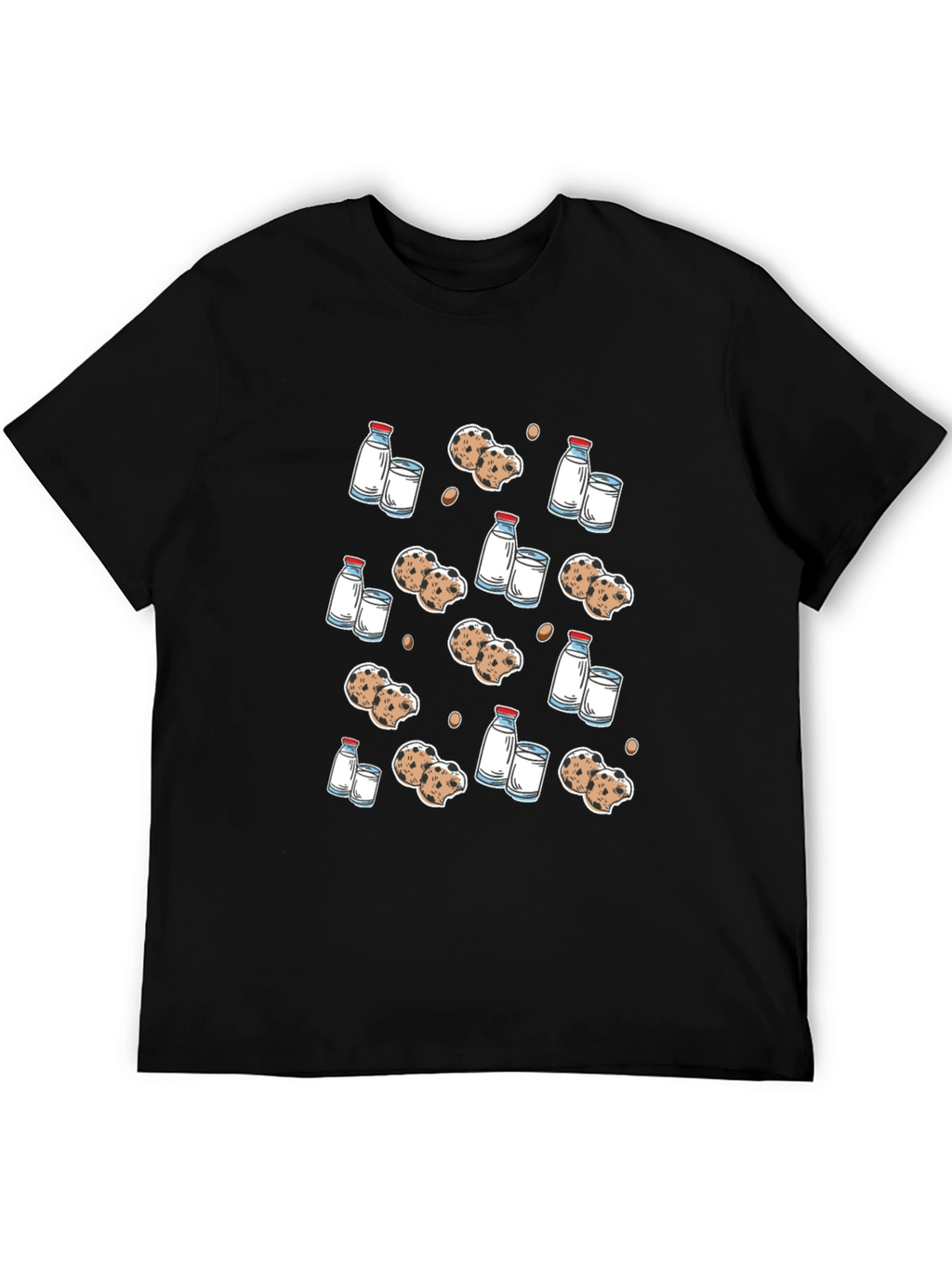 Milk & Cookies Graphic Tee - Black T-Shirt