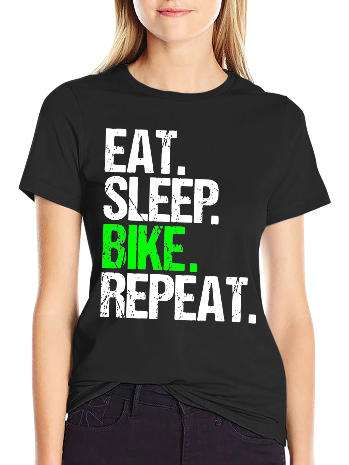 Eat Sleep Bike Repeat Graphic Tee