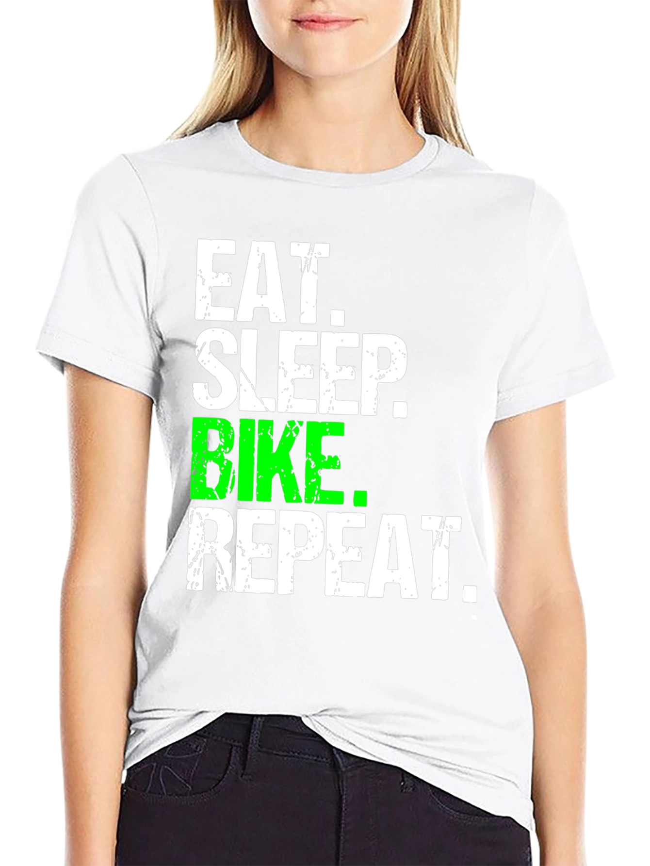 Eat Sleep Bike Repeat Graphic Tee